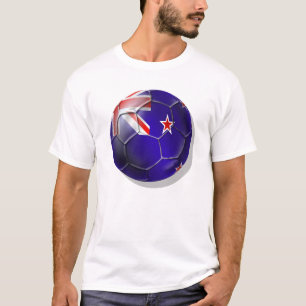 T-shirts Nova Zelândia toda a bola da bandeira do quivi do