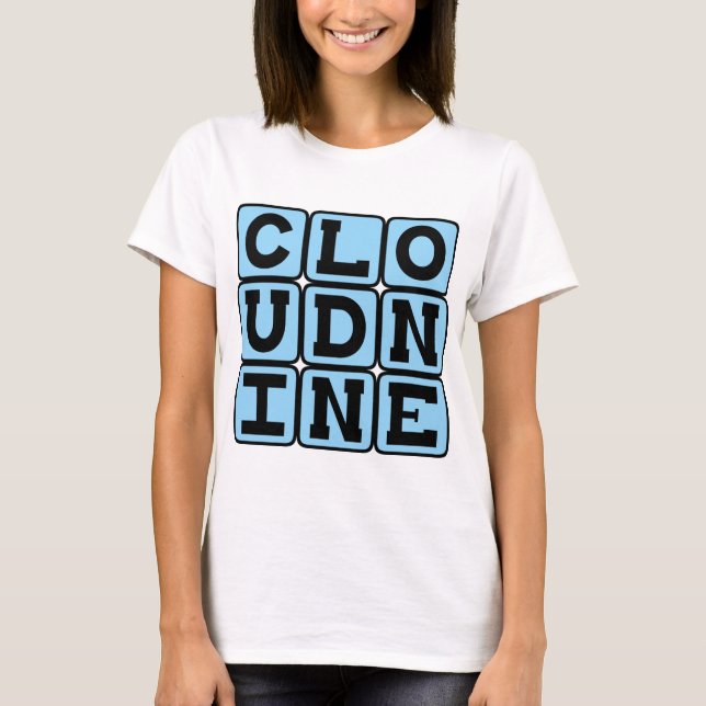 T-shirts Nove Nuvens, Sentindo-se Ótimo (Frente)