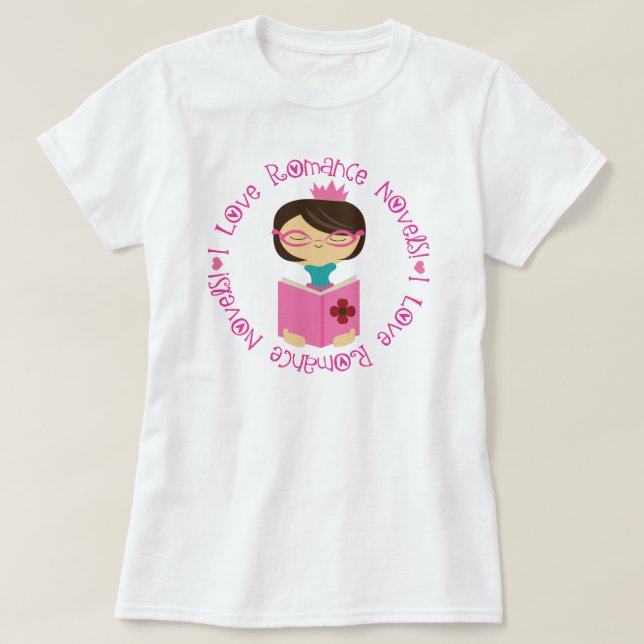 T-shirts Novelas que romances eu amo (Frente do Design)
