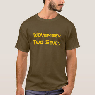 T-shirts Novembro dois sete