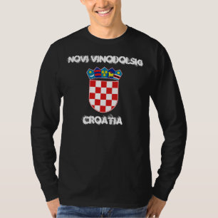T-shirts Novi Vinodolski, Croatia com brasão