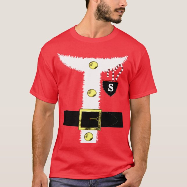 T-shirts Novidade do Natal Santa Claus Figurino (Frente)