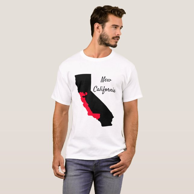 T-shirts Novo diafragma da Califórnia (Frente Completa)