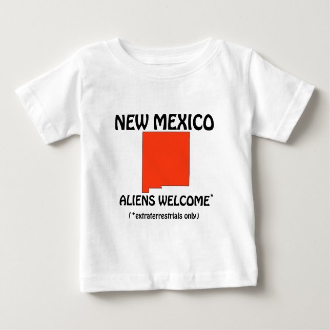 T-shirts Novo México - Alienígenas Bem-Vindos (Frente)