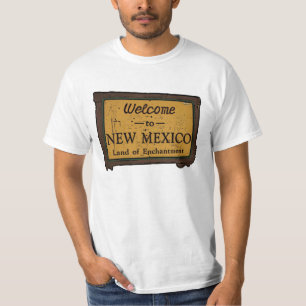 T-shirts Novo México sinal de boas-vindas caras