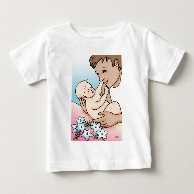 T-shirts Novo Pai e Bebê (Frente)