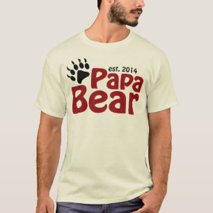 T-shirts Novo papai 2014 do urso da papá
