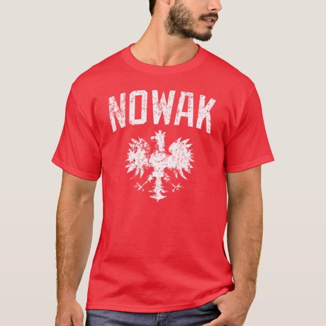 T-shirts Nowak Eagle polonês (Frente)