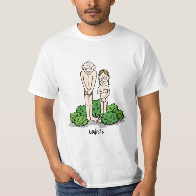 T-shirts nudistas (Frente)