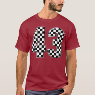 T-shirts número da auto competência 43
