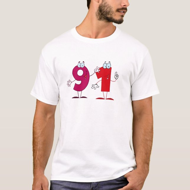 T-shirts Número Feliz 91 (Frente)