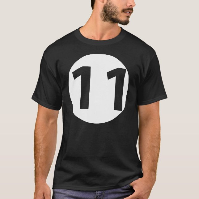 T-shirts Número onze (Frente)