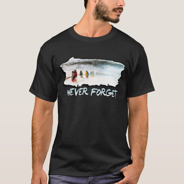 T-shirts Nunca esqueça a fuga dos rasgos (Frente)