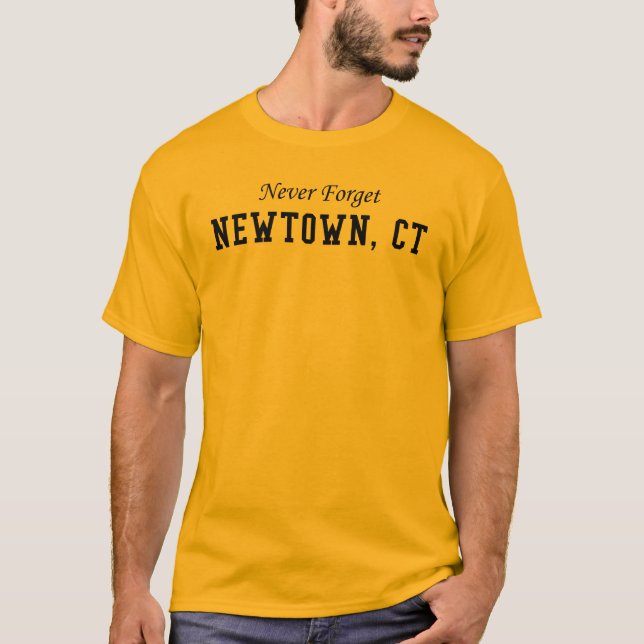 T-shirts Nunca esqueça Newtown CT (Frente)