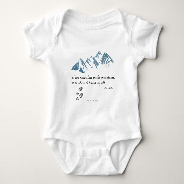 T-shirts Nunca me perco nas montanhas, é onde... (Frente)