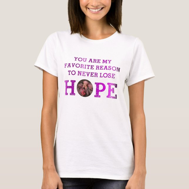 T-shirts Nunca perca a esperança - Brynlee (Frente)