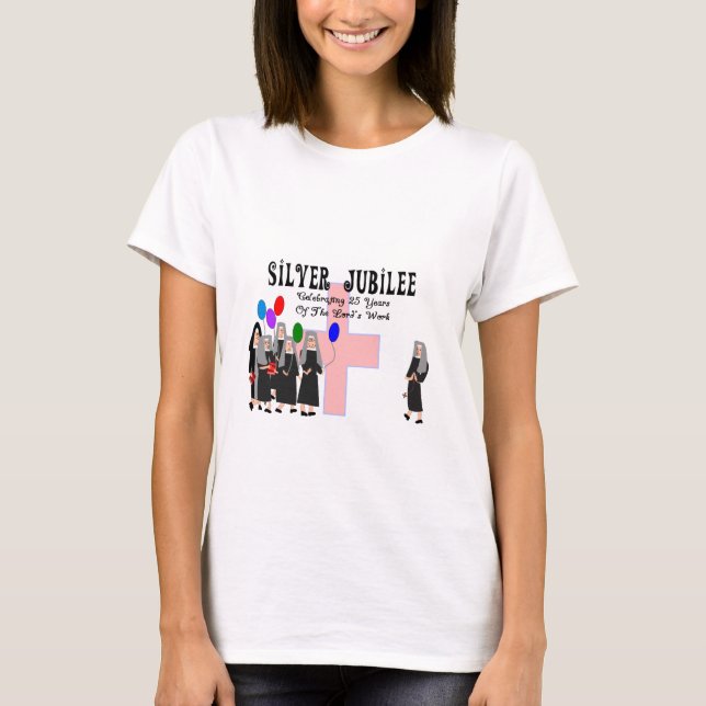 T-shirts Nuns Silver Jubilee Gifts (Frente)