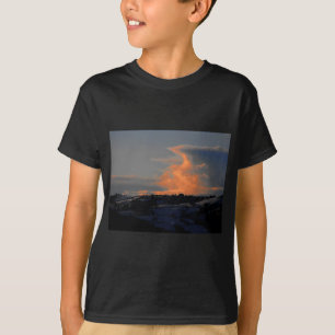 T-shirts Nuvem da neve sobre Newtown, Powys