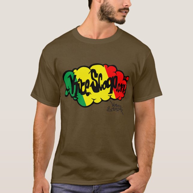 T-shirts Nuvem de Kitescoop Rasta (Frente)