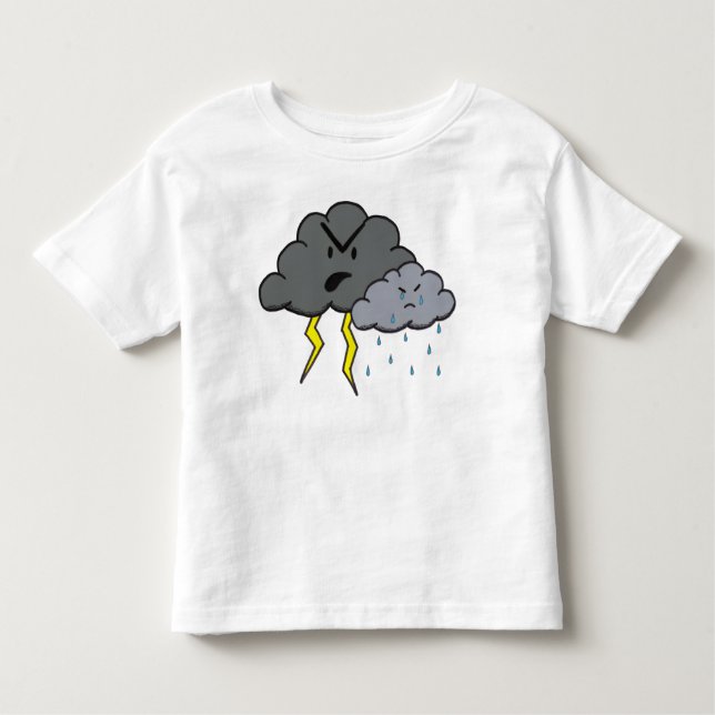 T-shirts Nuvem irritada (Frente)