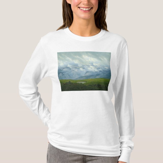 T-shirts Nuvens de derivação (Frente)