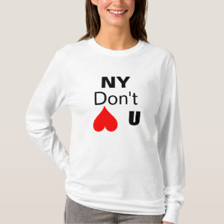 T-shirts NY, não fazem, U
