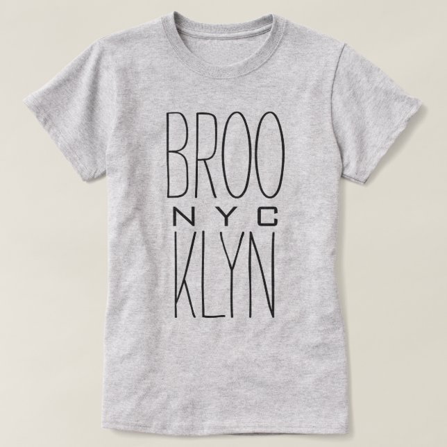 T-shirts NYC Brooklyn (Frente do Design)