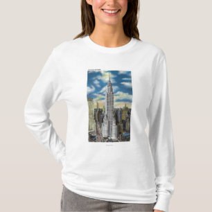 T-shirts NYC, opinião nova de YorkExterior de Chrysler