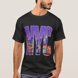 T-shirts NYC Skyline (Claro)