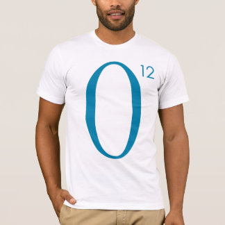 T-shirts O12 azul/parte dianteira