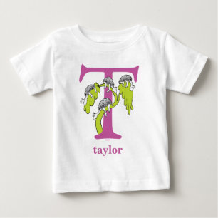 T-shirts O ABC do Dr. Seuss: Letra T - Roxo Adicione seu