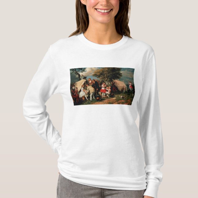 T-shirts O acampamento das acrobatas, penas de Epsom (Frente)
