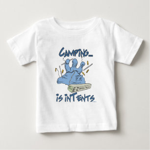 T-shirts O acampamento é intenção