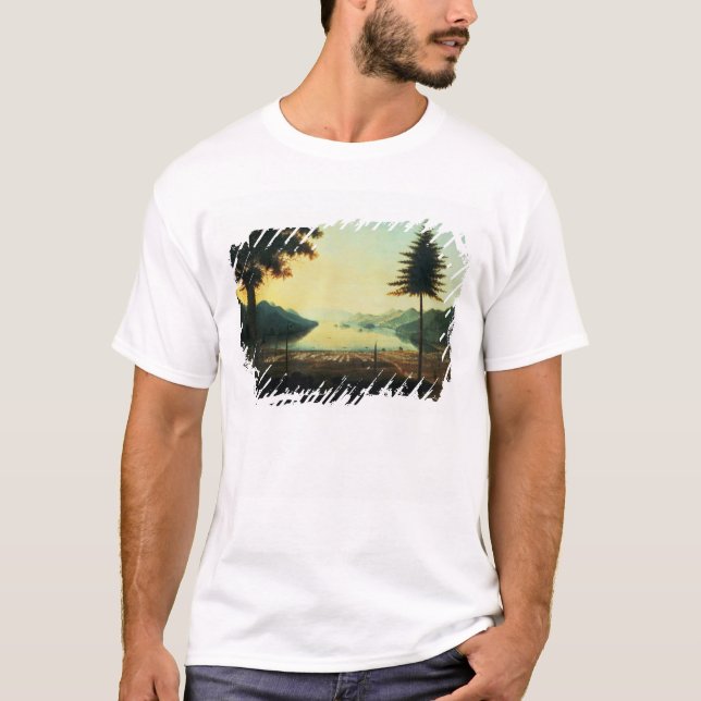T-shirts O acampamento no lago George, Nova York, 1759 (pet (Frente)