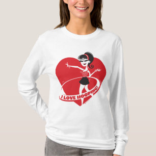 T-shirts O adulto da diva de Hooping & caçoa todos os