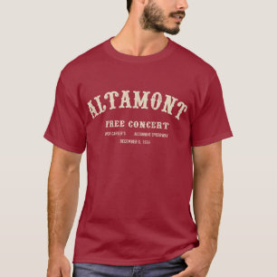 T-shirts o altamont livra o concerto