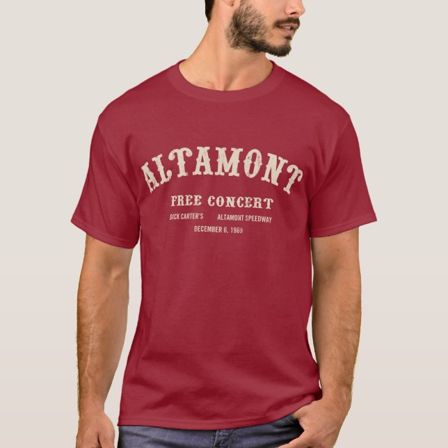 T-shirts o altamont livra o concerto (Frente)