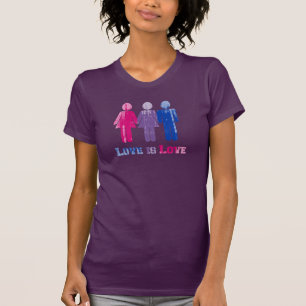 T-shirts O amor bissexual é amor afligido