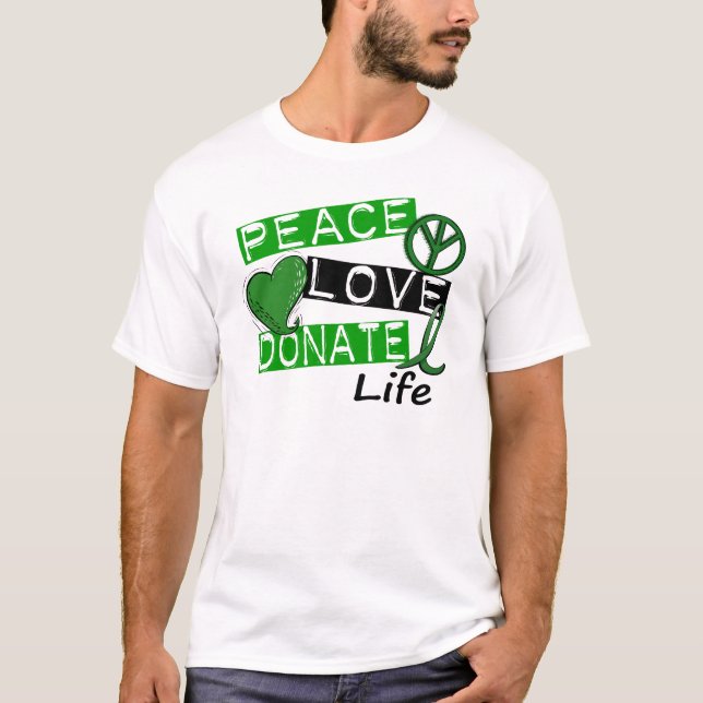 T-SHIRTS O AMOR DA PAZ DOA A VIDA (Frente)