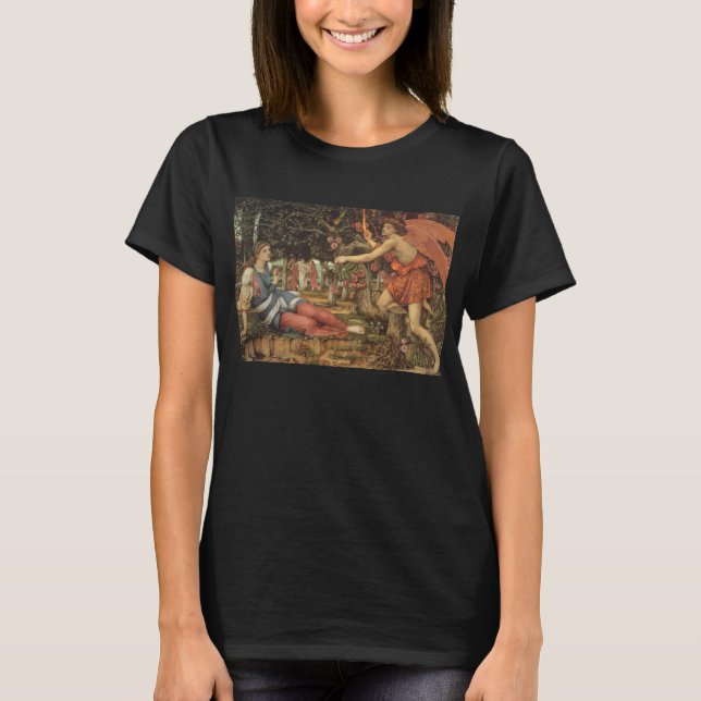 T-shirts O Amor e a Donzela por John Stanhope (Frente)