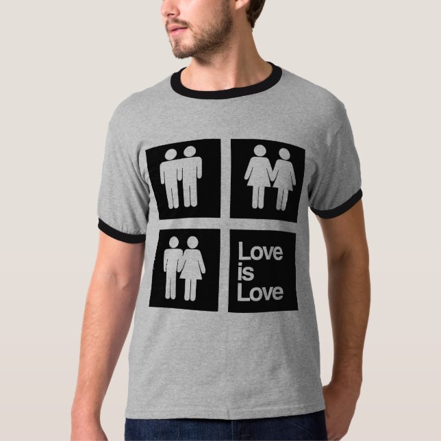 T-shirts O Amor é Blocos de Amor (Frente)