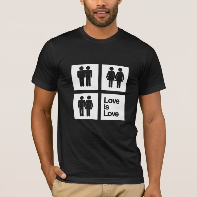 T-shirts O amor é blocos do amor (Frente)