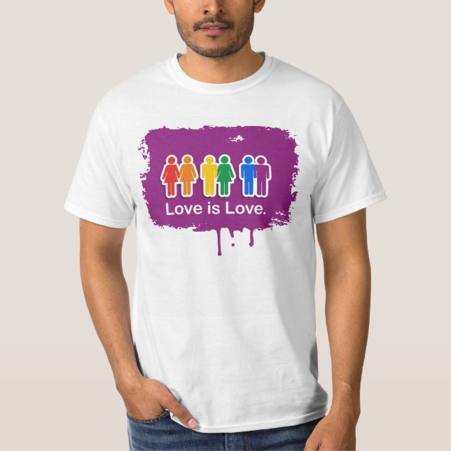 T-SHIRTS O AMOR É ROXO DO AMOR (Frente)