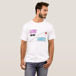 T-shirts O amor não tem nenhum limite