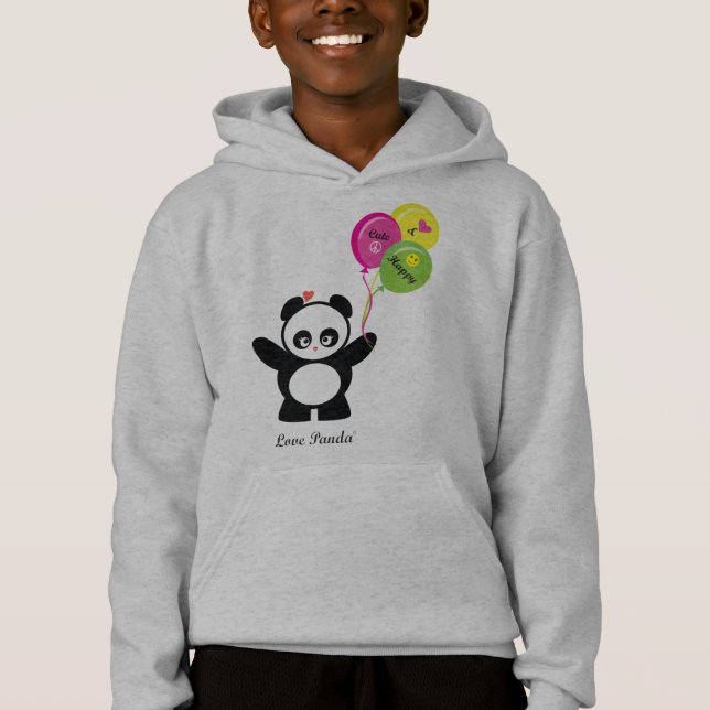 T-shirts O amor Panda® caçoa Hoody (Frente)
