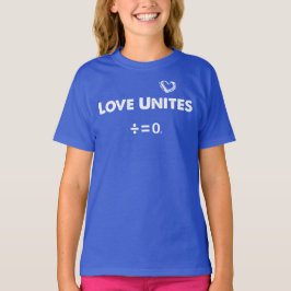 T-shirts O amor une citações positivas da unidade