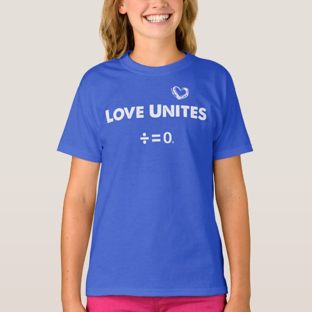 T-shirts O amor une citações positivas da unidade (Frente)