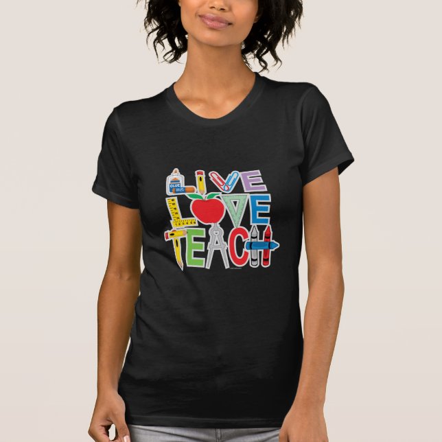 T-shirts O amor vivo ensina (Frente)