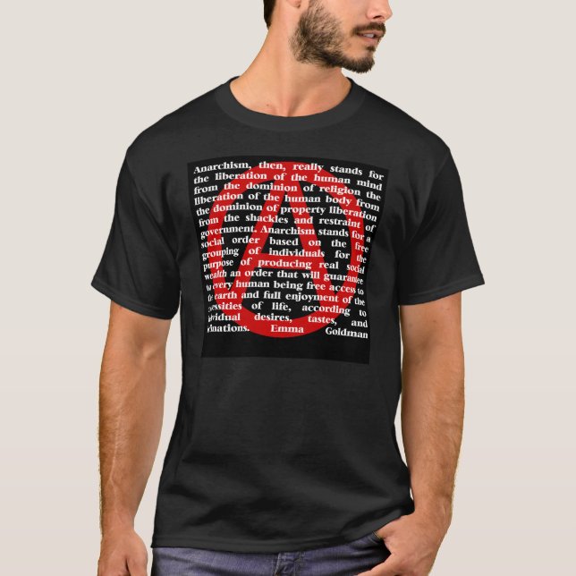 T-shirts O anarquismo é citações (Frente)