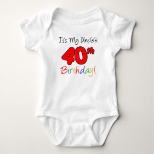 T-shirts O aniversário de 40 anos do meu tio